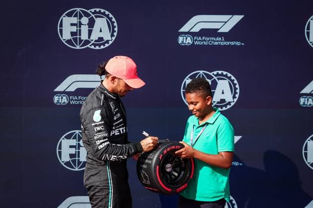 HAMILTON Lewis (gbr), Mercedes AMG F1 Team W14, portrait during the 2023 Formula 1 Qatar Airways Hungarian Grand Prix, 11th round of the 2023 Formula One World Championship, WM, Weltmeisterschaft from July 21 to 23, 2023 on the Hungaroring, in Mogyorod, Hungary - F1 - HUNGARIAN GRAND PRIX 2023 DPPI Panoramic  00123026_GOOD9767 