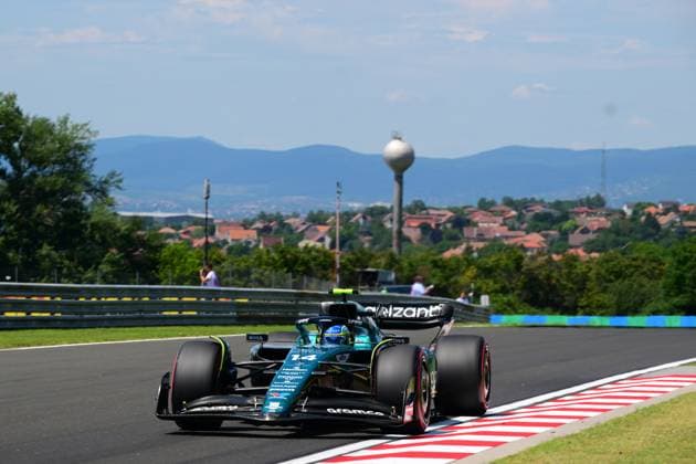 F1 Grand Prix of Hungary - Qualifying Fernando Alonso of Aston Martin Cognizant F1 Team drive his single-seater during qualifying of Hungarian GP, 12th round of FIA Formula 1 World Championship, WM, Weltmeisterschaft in Hungaroring , Budapest, Pest County, Hungary, 22 07 23 Budapest Pest County Hungary  Copyright: xAndreaxDiodatox originalFilename:diodato-notitle230722_np2zX.jpg