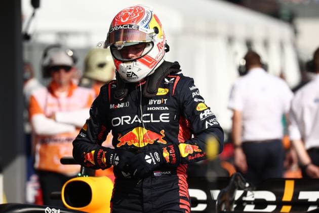 F1 Gran Prix of Hungary Max Verstappen of Red Bull Racing in the park ferme at the end of qualifying for the F1 Grand Prix of Hungary at Hungaroring on July 22, 2023 Mogyorod, Hungary. Mogyorod Hungaroring Hungary Copyright: xMarcoxCanonierox