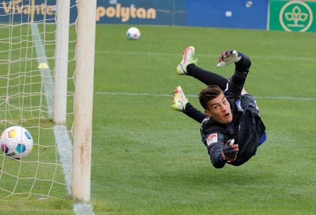 Deutschland, Berlin, Sportpark, GER, 2.FBL, Hertha BSC, Saison 2023 24, Saisoneröffnung am Samstag, den 22. Juli 2023, Showtraining Lizenzmannschaft.Foto: Robert Kwasigroch, Torwart