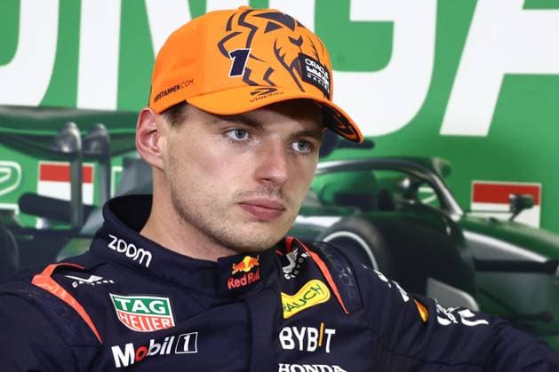 Sport Bilder des Tages F1 Hungarian Grand Prix 2023 Qualifying Max Verstappen of Red Bull Racing during press conference, PK, Pressekonferenz after qualifying ahead of the Formula 1 Hungarian Grand Prix at Hungaroring in Budapest, Hungary on July 22, 2023. Budapest Hungary  Copyright: xJakubxPorzyckix originalFilename:porzycki-f1hungar230722_nps2Z.jpg