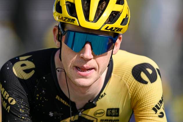 LE MARKSTEIN FELLERING, FRANCE - JULY 22 : Van Hooydonck Nathan (BEL) of Jumbo-Visma at the finish line during stage 20 of the 110th edition of the Tour de France 2023 cycling race, a stage of 133 kms with start in Belfort and finish in Le Markstein Fellering on July 22, 2023 in Le Markstein Fellering, France, 22 07 2023 ( Motordriver Kenny Verfaillie - Tour de France 2023 - Stage 20 PhotoNews Panoramic 