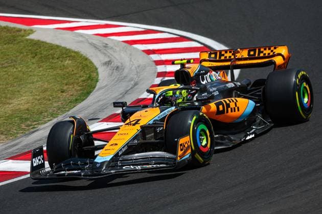 4 Lando Norris (GBR, McLaren F1 Team), F1 Grand Prix of Hungary at Hungaroring on July 22, 2023 in Budapest, Hungary. (Photo by HOCH ZWEI) Budapest Hungary