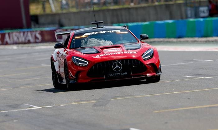 F1 Safety Car, Mercedes-AMG GT Black Series, F1 Grand Prix of Hungary at Hungaroring on July 23, 2023 in Budapest, Hungary. (Photo by HOCH ZWEI) Budapest Hungary