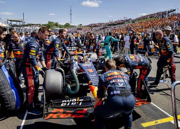 BUDAPEST - Max Verstappen (Red Bull Racing) ahead of the Hungarian Grand Prix at the Hungaroring. ANP REMKO DE WAAL F1 Grand Prix of Hungary 2023 xVIxANPxSportx xxANPxIVx 474118894 originalFilename: 474118894.jpg