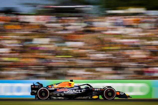 BUDAPEST - Max Verstappen (Red Bull Racing) during the Hungarian Grand Prix at the Hungaroring. ANP REMKO DE WAAL F1 Grand Prix of Hungary 2023 xVIxANPxSportx xxANPxIVx 474122428 originalFilename: 474122428.jpg