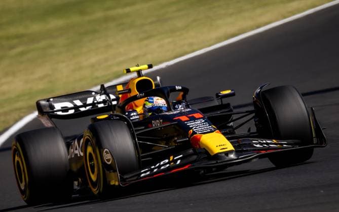 BUDAPEST - Sergio Perez (Red Bull Racing) during the Hungarian Grand Prix at the Hungaroring. ANP REMKO DE WAAL F1 Grand Prix of Hungary 2023 xVIxANPxSportx xxANPxIVx 474123945 originalFilename: 474123945.jpg