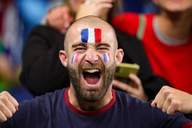 France Women v Jamaica Women 2023 FIFA Women™s World Cup 23 07 2023. France fan during the 2023 FIFA Women™s World Cup match between France Women and Jamaica Women at Stadium Australia, Sydney, Australia on 23 July 2023. Editorial use only , Copyright: xNigelxKeenex PSI-17650-0047