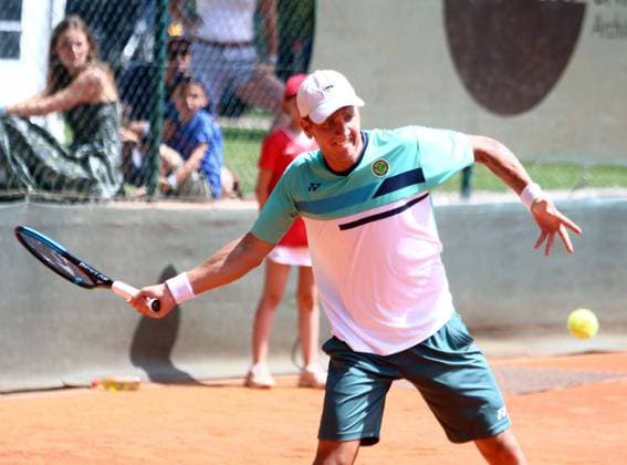 Filip JIANU (Palmengarten), Pullach bei Muenchen, Tennisclub Grosshesselohe, 23.07.23, Tennis, 1. Bundesliga Herren, TC Großhesselohe vs FTC Palmengarten,