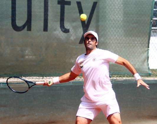 Pablo ANDUJAR-ALBA (Grosshesselohe), Pullach bei Muenchen, Tennisclub Grosshesselohe, 23.07.23, Tennis, 1. Bundesliga Herren, TC GrooÅ¸hesselohe vs FTC Palmengarten,
