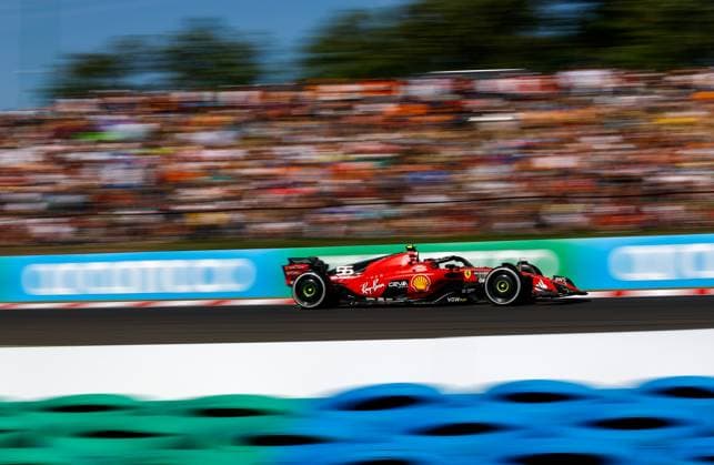 55 Carlos Sainz (ESP, Scuderia Ferrari), F1 Grand Prix of Hungary at Hungaroring on July 23, 2023 in Budapest, Hungary. (Photo by HOCH ZWEI) Budapest Hungary