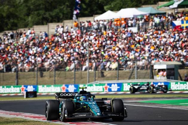 Fernando Alonso (ESP, Aston Martin Aramco Cognizant F1 Team 14) HUN, Formel 1, Hungaroring, Hungary, 23.07.23 HUN, Formel 1, Hungaroring, Hungary, 23.07.23 Budapest