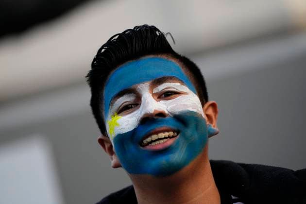 Italy v Argentina: Group G - FIFA Women s World Cup Australia & New Zealand 2023 Argentina supporters outside stadium prior the FIFA Women s World Cup Australia & New Zealand 2023 Group G match between Italy and Argentina at Eden Park on July 24, 2023 in Auckland TÄmaki Makaurau, New Zealand. Auckland Eden Park  Copyright: xJosexBretonx originalFilename:breton-italyvar230724_np98m.jpg