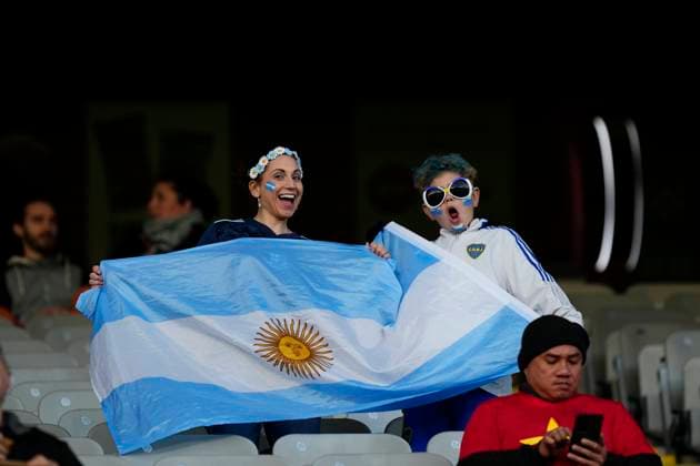 Italy v Argentina: Group G - FIFA Women s World Cup Australia & New Zealand 2023 Argentina supporters prior the FIFA Women s World Cup Australia & New Zealand 2023 Group G match between Italy and Argentina at Eden Park on July 24, 2023 in Auckland TÄmaki Makaurau, New Zealand. Auckland Eden Park  Copyright: xJosexBretonx originalFilename:breton-italyvar230724_npul8.jpg