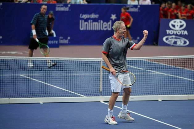 Tennis File Pictures John McEnroe during the 3rd day of the Trophee Jean-Luc Lagardere at the Pierre Coubertin stadium in Paris, France on October 3, 2010. Photo by Corinne Dubreuil Cameleon ABACAPRESS.COM Paris - France  Copyright: xDubreuilxCorinne ABACAx 246669_020 DubreuilxCorinne ABACAx 246669_020
