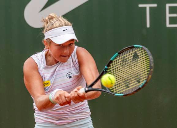 July 25, 2023, Lausanne, Vaud, Switzerland: Lausanne Switzerland, 07 25 2023: Jenny Duerst of Switzerland return during 16th final of Ladies Open Lausanne. Ladies Open Lausanne took place tennis club of Lausanne, the Olympic capital Lausanne Switzerland - ZUMAd206 20230725_zip_d206_017 Copyright: xEricxDubostx