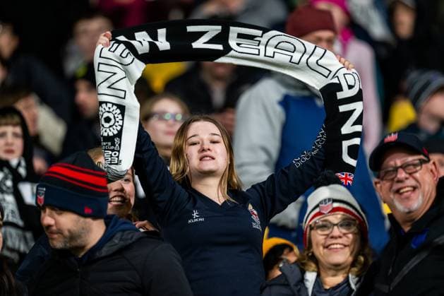 230725 A fan of New Zealand during the FIFA Women s World Cup match between New Zealand and Philippines on July 25, 2023 in Wellington. Photo: Mathias Bergeld BILDBYRAN kod MB MB0644 fotboll football soccer fotball fotbolls-vm världsmästerskap vm fifa womens world cup new zealand philippines dam bbeng filippinerna nya zeeland publik *** 230725 A fan of New Zealand during the FIFA Women s World Cup match between New Zealand and Philippines on July 25, 2023 in Wellington Photo Mathias Bergeld BILDBYRAN code MB MB0644 football soccer football soccer soccer world cup world cup fifa womens world cup new zealand philippines dam bbeng philippines new zealand audience  Copyright: MATHIASxBERGELD BB230725MB193