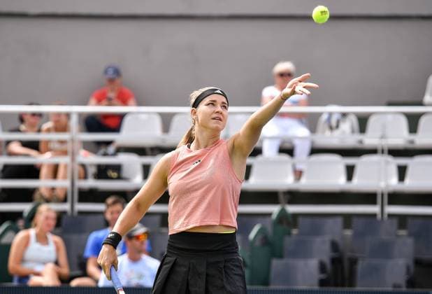 2023.07.25 Warszawa Tenis WTA250 BNP Paribas Warsaw Open N z Karolina Muchova Foto Lukasz Sobala PressFocus 2023.07.25 Warsaw Tennis Karolina Muchova Credit: Lukasz Sobala PressFocus NEWSPIX.PL --- Newspix.pl  20230725PFa_LSA218