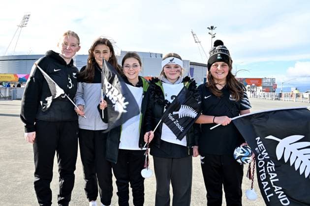 25th July 2023: Wellington, New Zealand: New Zealand fans arrive before the FIFA Women& x2019;s World Cup Group A - New Zealand versus Philippines at Wellington Regional Stadium, Wellington, New Zealand  ActionPlus12535213 MasanorixUdagawa