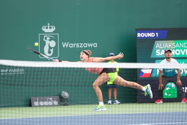 WARSZAWA 25.07.2023 TURNIEJ TENISOWY BNP PARIBAS WARSAW OPEN 2023 --- WOMENS WTA, Tennis Damen 250 TENNIS TOURNAMENT BNP PARIBAS WARSAW OPEN KAROLINA MUCHOVA FOT. ANNA KLEPACZKO FOTOPYK NEWSPIX.PL --- Newspix.pl  230725LUM005