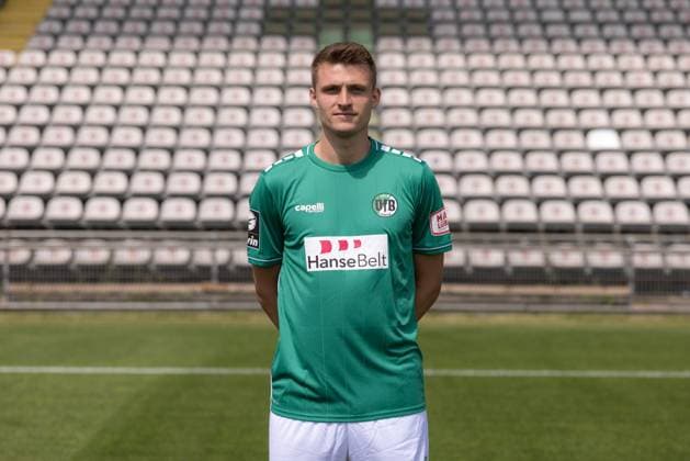 Noah Plume; VfB Lübeck, 3.Liga, Porträttermin 2023 2024 Lübeck Schleswig-Holstein Germany Stadion Lohmühle Copyright: xAgentur54GradFelixxKoenigx