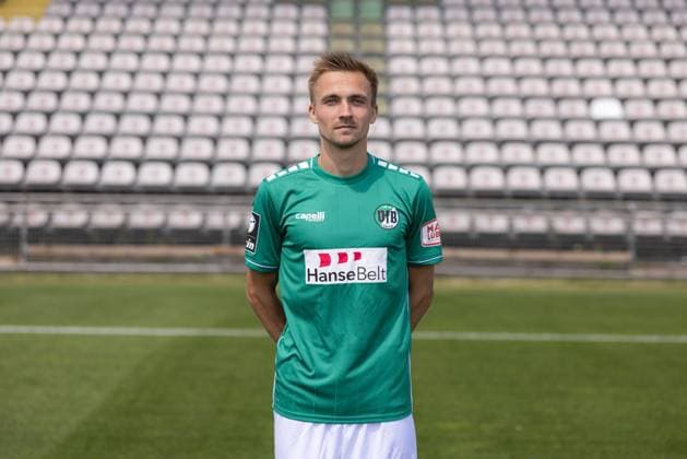 Morten Ruediger; VfB Lübeck, 3.Liga, Porträttermin 2023 2024 Lübeck Schleswig-Holstein Germany Stadion Lohmühle Copyright: xAgentur54GradFelixxKoenigx