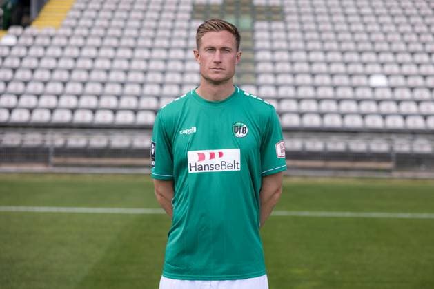 Jannik Loehden; VfB Lübeck, 3.Liga, Porträttermin 2023 2024 Lübeck Schleswig-Holstein Germany Stadion Lohmühle Copyright: xAgentur54GradFelixxKoenigx