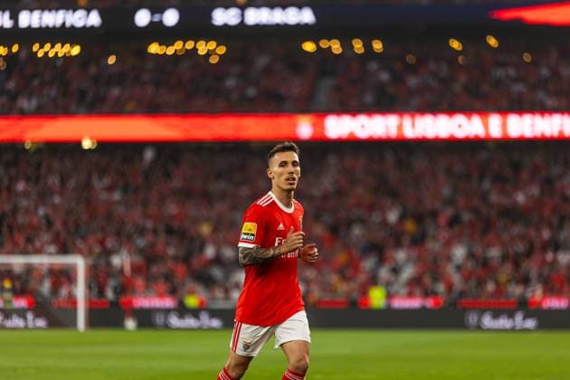 Alejandro Grimaldo during Liga Portugal 2022 23 game between SL Benfica and SC Braga at Estadio Da Luz, Lisboa, Portugal. (Maciej Rogowski) Lisbon Estadio Da Luz Portugal Copyright: xMaciejxRogowskix slbvsbraga-064