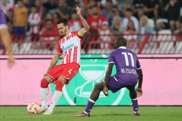 CRVENA ZVEZDA vs FIORENTINA MIRKO IVANIC football Crvena zvezda vs Fiorentina friendly match at Rajko Mitic stadium, Belgrade 26.07.2023. Foto: FOOTBALL, FRIENDLY MATCH, CRVENA ZVEZDA, RED STAR, FIORENTINA Belgrade Rajko Mitic stadium Serbia Copyright: xMarkoxMetlas xMNxPressx