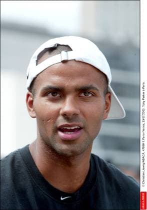 47938 01 Christian Liewig ABACA. 47938-1. Paris-France, 23 07 2003. Tony Parker Ã Paris.  Copyright: xLiewigxChristian ABACAx 47938_01 LiewigxChristian ABACAx 47938_01