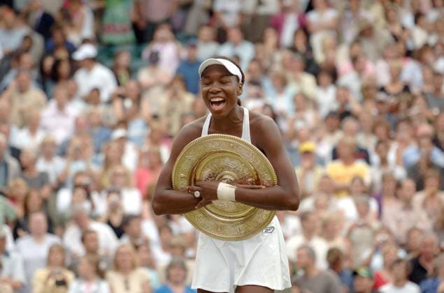 Tennis File Pictures US tennis player Venus Williams defeats US player Lindsay Davenport, 4-6, 7-6, 9-7, at the Wimbledon Tennis Tournament finale, in London, UK, July 2, 2005. Photo by Corinne Dubreuil CAMELEON ABACAPRESS.COM London  Copyright: xDubreuilxCorinne ABACAx 80533_04 DubreuilxCorinne ABACAx 80533_04
