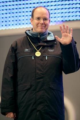 Winter Olympics : Men s Snowboard cross File photo : Prince Albert II of Monaco during the men s Snowboard s podium ceremony at the Torino 2006 Winter Olympic Games, Olympische Spiele, Olympia, OS in San Sicario, Italy, on February 16, 2006. Prince Albert II?s reign 10th anniversary is being celebrated in the principality on July 11, 2015. Photo by Gouhier-Nebinger-Orban ABACAPRESS.COM San Sicario Italy  Copyright: xGouhier-Nebinger-Orban ABACAx 92144_10 Gouhier-Nebinger-Orban ABACAx 92144_10