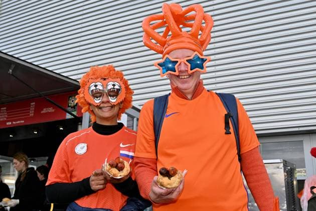 WELLINGTON - Fans from the Netherlands in the Sky Stadium at the World Cup in New Zealand and Australia. ANP Masanori Udagawa xVIxANPxSportx xxANPxIVx 474332902 originalFilename: 474332902.jpg