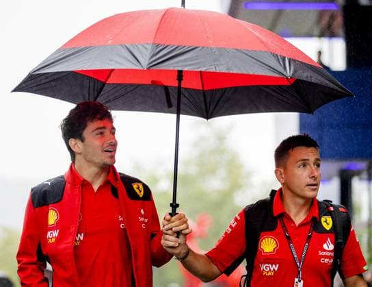SPA - Charles Leclerc (Ferrari) on the Spa-Francorchamps circuit in the run-up to the Grand Prix of Belgium. ANP SEM VAN DER WAL F1 Grand Prix of Belgium - Previews 2023 xVIxANPxSportx xxANPxIVx 474347285 originalFilename: 474347285.jpg