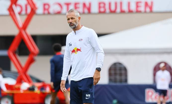 RB Leipzig - Italien Trainingslager Bruneck, 27.07.2023, Sportpark Reiperting Reischach, Fussball, RB Leipzig (GER Bundesliga) - Trainingslager in Südtirol Italien , Im Bild: Trainer Marco Rose (RB Leipzig) ,