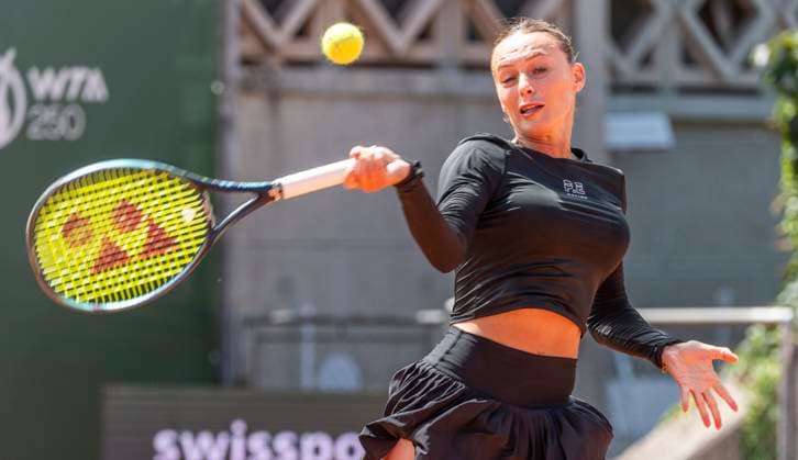 July 27, 2023, Lausanne, Vaud, Switzerland: Lausanne Switzerland, 07 27 2023: Ana Bogdan of Roumania during 8th final of Ladies Open Lausanne. Ladies Open Lausanne took place tennis club of Lausanne, the Olympic capital Lausanne Switzerland - ZUMAd206 0300301616st Copyright: xEricxDubostx