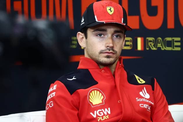 F1 Belgian Grand Prix 2023 Previews Charles Leclerc of Ferrari during press conference, PK, Pressekonferenz ahead of the Formula 1 Belgian Grand Prix at Spa-Francorchamps in Spa, Belgium on July 27, 2023. Spa Belgium  Copyright: xJakubxPorzyckix originalFilename:porzycki-f1belgia230727_npzEF.jpg