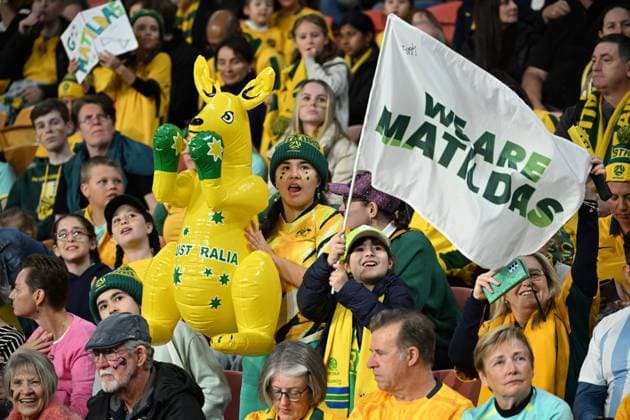 WWC23 AUSTRALIA NIGERIA, Fans are seen during the FIFA Women s World Cup 2023 soccer match between Australia and Nigeria at Brisbane Stadium in Brisbane, Thursday, July 27, 2023. ( NO ARCHIVING, EDITORIAL USE ONLY, NO USE IN BOOKS WITHOUT CONSENT BRISBANE QUEENSLAND AUSTRALIA  Copyright: xDARRENxENGLANDx 20230728001824863588
