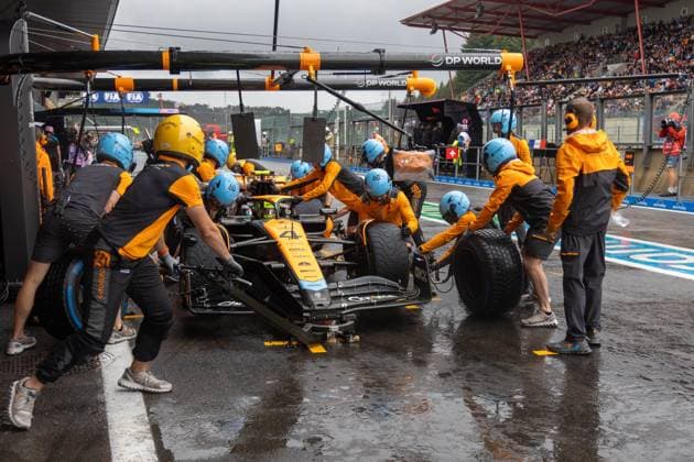 SPA-FRANCORCHAMPS, BELGIUM - JULY 28 : Noris-Free Practice during the Belgian Grand Prix Formula One Spa Francorchamps on July 28, 2023 in Spa-Francorchamps, Belgium, 28 07 2023 ( Belgian Grand Prix Formula One 2023 PhotoNews Panoramic 