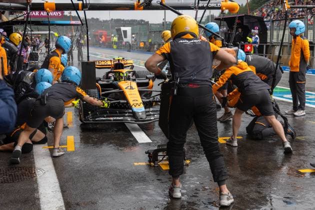 SPA-FRANCORCHAMPS, BELGIUM - JULY 28 : Noris-Free Practice during the Belgian Grand Prix Formula One Spa Francorchamps on July 28, 2023 in Spa-Francorchamps, Belgium, 28 07 2023 ( Belgian Grand Prix Formula One 2023 PhotoNews Panoramic 