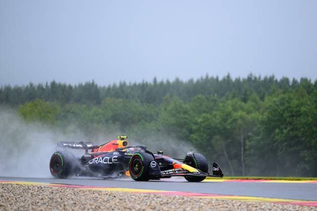 F1 Grand Prix of Belgium - Practice & Qualifying Sergio Perez of Red Bull Racing Honda drive his single-seater during free practice of Belgium GP, 13th round of FIA Formula 1 World Championship, WM, Weltmeisterschaft in Spa-Francorchamps Circuit, Stavelot, Vallonia, Belgium, 28 07 23 Stavelot Vallonia Belgium  Copyright: xAndreaxDiodatox originalFilename:diodato-notitle230728_npeIF.jpg