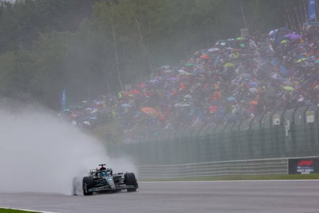63 George Russell (GBR, Mercedes-AMG Petronas F1 Team), F1 Grand Prix of Belgium at Circuit de Spa-Francorchamps on July 28, 2023 in Spa-Francorchamps, Belgium. (Photo by HOCH ZWEI) Spa-Francorchamps Belgium