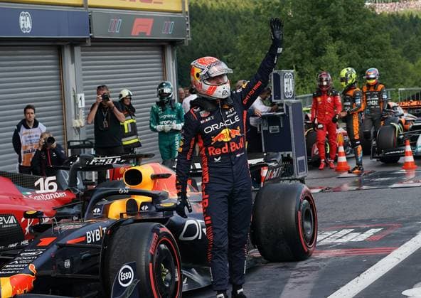 FORMULA 1 MSC CRUISES BELGIAN GRAND PRIX 2023 28.07.2023, Circuit de Spa-Francorchamps, Spa-Franchorchamps, FORMULA 1 MSC CRUISES BELGIAN GRAND PRIX 2023 , im Bild Poleposition für Max Verstappen (NLD), Oracle Red Bull Racing