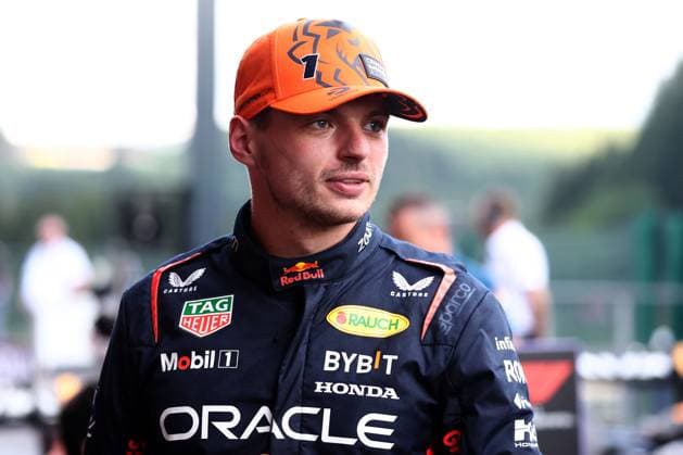 F1 Gran Prix of Belgium Max Verstappen of Red Bull Racing at the end of qualifying for the F1 Grand Prix of Belgium at Spa Francorchamps on July 28, 2023 in Stavelot, Belgium. Stavelot Spa Francorchamps Belgium Copyright: xMarcoxCanonierox