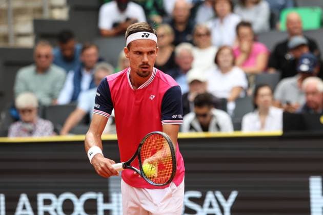 Tennis: European Open 2023, Herren, Hamburg, 28.07.2023 Zhizhen Zhang (CHI) - Daniel Altmaier (GER) Hamburg Germany