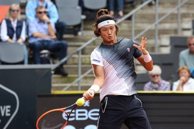Tennis: European Open 2023, Herren, Hamburg, 28.07.2023 Zhizhen Zhang (CHI) - Daniel Altmaier (GER) Hamburg Germany