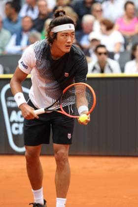 Tennis: European Open 2023, Herren, Hamburg, 28.07.2023 Zhizhen Zhang (CHI) - Daniel Altmaier (GER) Hamburg Germany