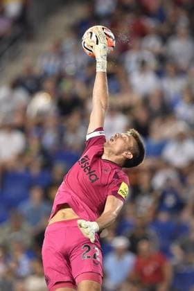 July 28, 2023, Harrison, New Jersey, USA: Newcastle United goalkeeper NICK POPE (22) in action at Red Bull Arena in Harrison New Jersey Newcastle United defeats Brighton and Hove Albion 2 to 1 Harrison USA - ZUMAa301 20230728_zaf_a301_003 Copyright: xBrooksxVonxArxx
