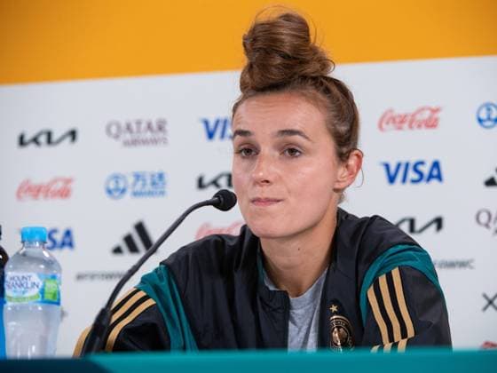 Lina Magull (Deutschland, 20), AUS, MD-1 Pressekonferenz DFB Frauen Nationalmannschaft vor Deutschland vs Kolumbien, FIFA Frauen Fussball Weltmeisterschaft Australien 2023, 29.07.2023 AUS, MD-1 Pressekonferenz DFB Frauen Nationalmannschaft vor Deutschland vs Kolumbien, FIFA Frauen Fussball Weltmeisterschaft Australien 2023, 29.07.2023 Sydney Copyright: xEibner-Pressefoto Memmlerx EP_MMR