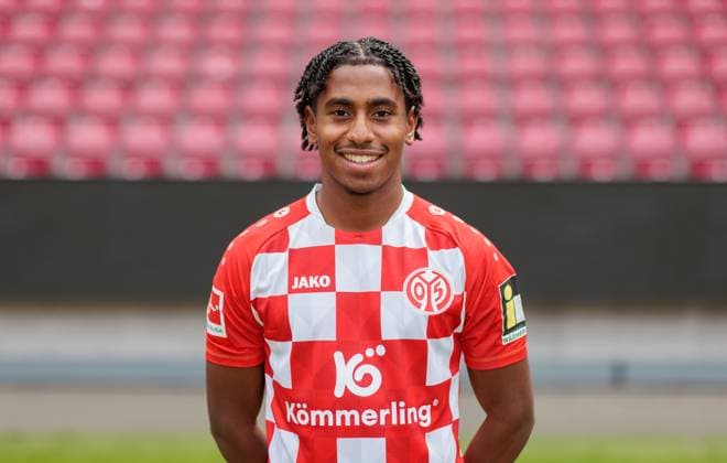 Fussball - Offizielles Portrait 1. FSVMainz 05, 1. FSV Mainz 05, Bundesliga-Saison 2023 2024, Leandro Barreiro Martins,